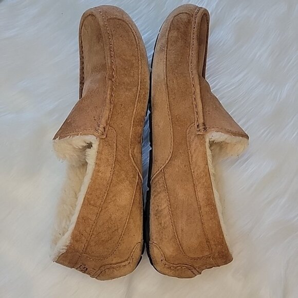 UGG AUSTRALIA‎ Men\'s Chestnut Ascot Slip On Wool Lined Boho Moccasin Slippers 11 main image 6